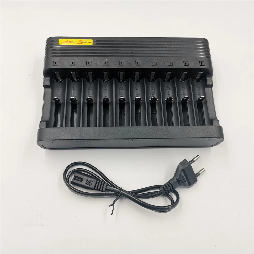 18650 Charger Ten slots Ten charge Lithium battery Charger Ten independent charging Fast charging 16340 Charger 10*0.6A 6A