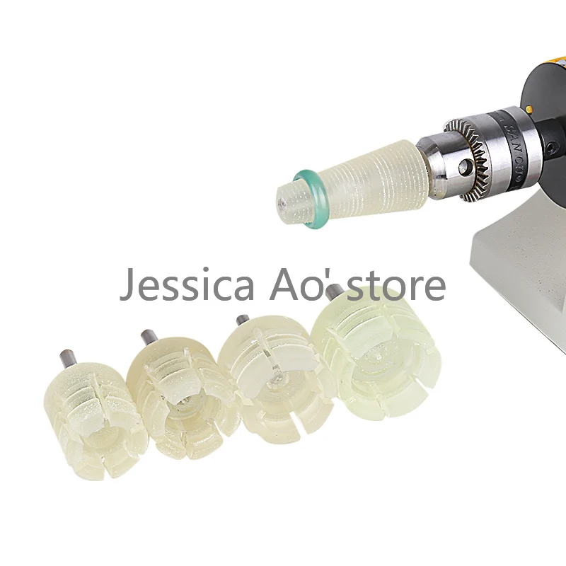 Anello conico manicotto agata giada anello rettifica strumenti lucidatura interna ed esterna asta di fissaggio mandrino in Silicone