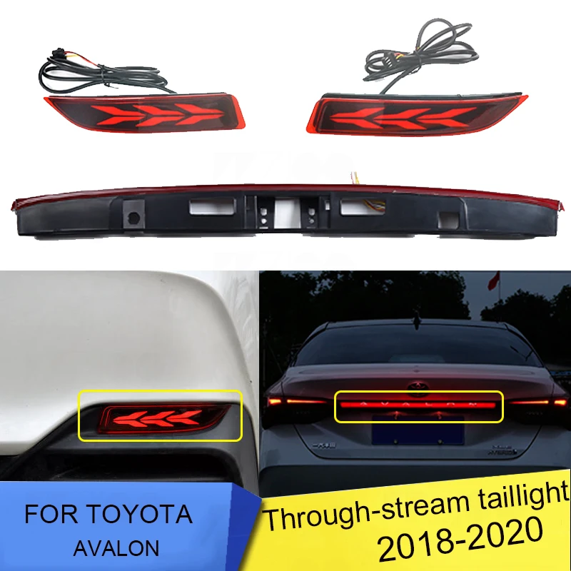 

Car taillights 2018-20 for Toyota avalon LED Tail Lamp Rear Lamp + Turn Signal+Brake lamp+Rear bumper fog lights through lights