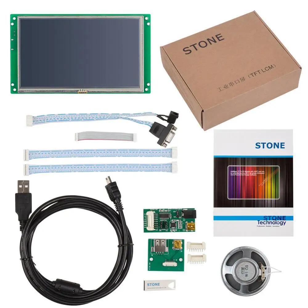 STONE 7.0 Inch HMI TFT LCD  Display Monitor with 4-Wire Resistive Touch Screen for Dry Cleaning Machine