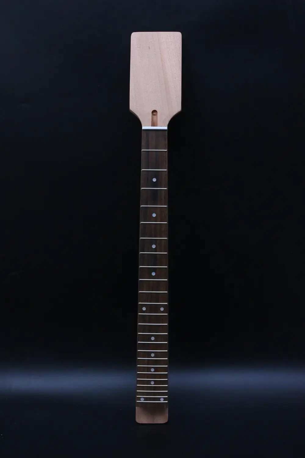 

Unfinished Guitar neck 24 Fret Mahogany Rosewood Fretboard dot Inlay 24.75inch Paddle #Prs Pai