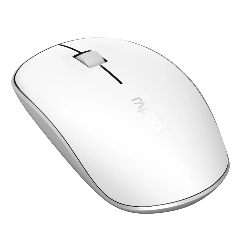 New Rapoo M200 Silent Multi-Mode Silm Wireless Mouse with Bluetooth 3.0/4.0 RF 2.4GHz for 3 Devices Connection Smart-Phone PC