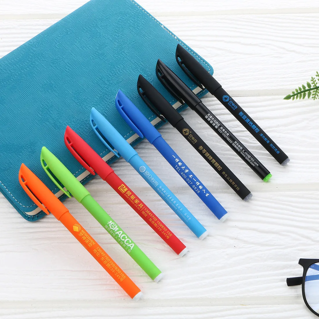 

500pcs Per Set Wholesale Custom Gel Pen Signature Pen Custom Promotional Pen Advertising Pen Printed QR Code Logo