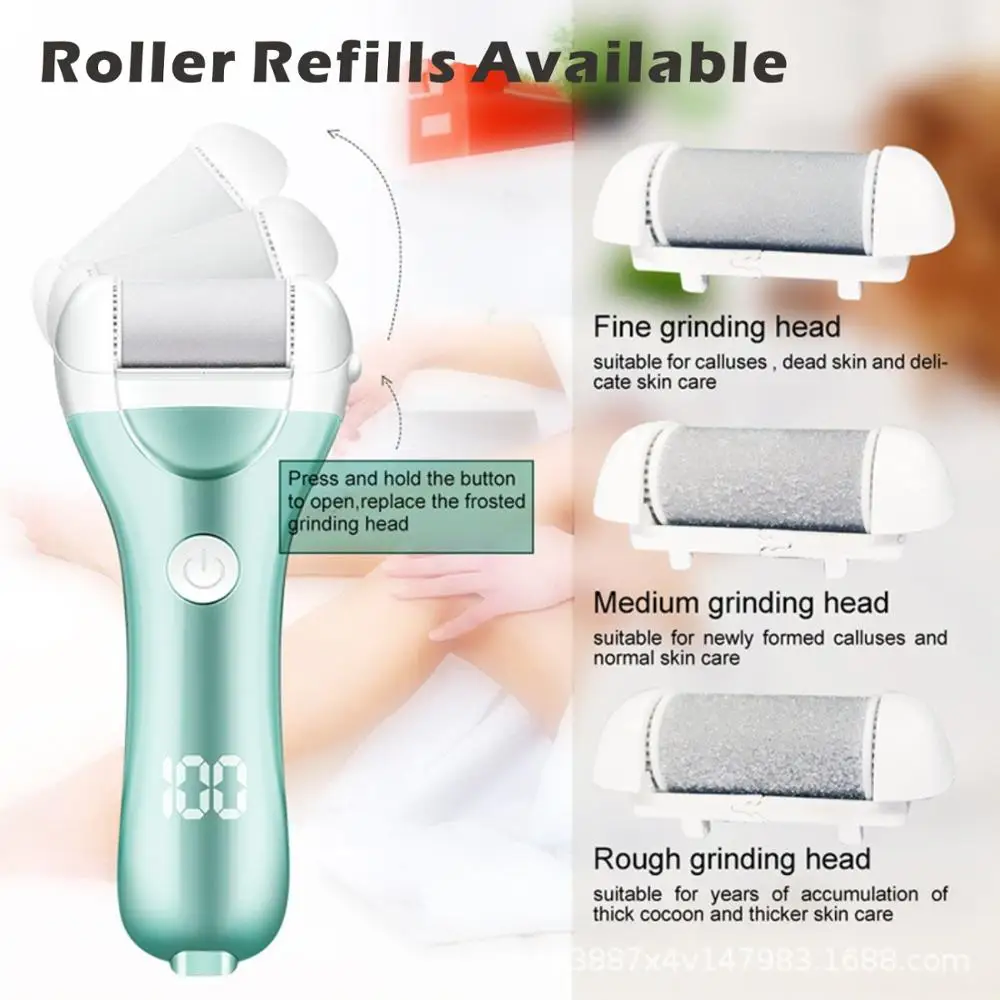 전기 발 파일 발, 하드 데드 스킨 케어 도구, 배터리 전원 풋, USB 각질 제거기, 뒤꿈치 굳은살 제거기, 페디큐어 장치