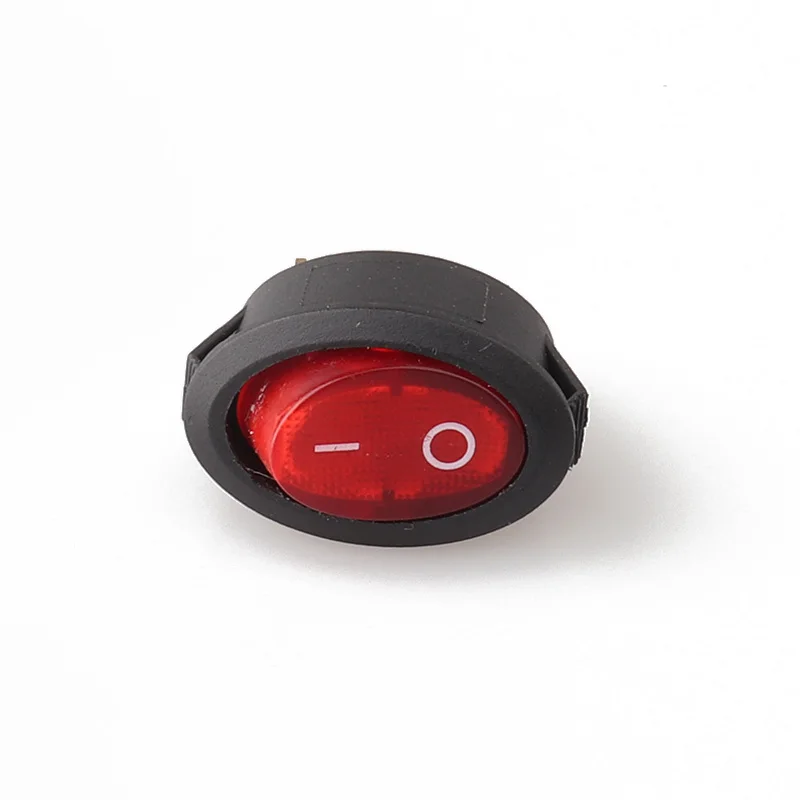 KCD6-101 3color 3 Pin Boat Switch SPST I/O Snap-in Rocker Position Switch Black Red