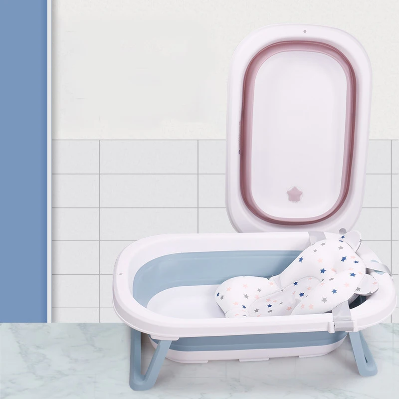 Bañera plegable para bebé, Cubo de baño antideslizante para pies, portátil, para mascotas, perros y gatos