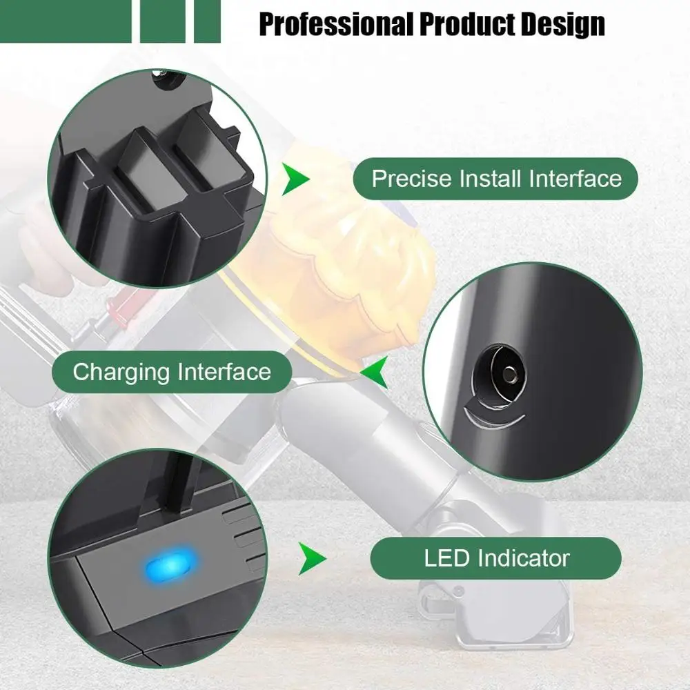 21.6 فولت 3.0 أمبير لاستبدال بطارية دايسون DC62 DC59 DC58 SV03 SV04 SV09 V6 رأس المحرك الحيواني V6 سليم V6 المطلق فراغ