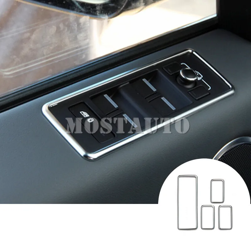 

For Land Rover Range Rover Sport Inner Door Window Switch Cover Trim 2014-2017 4pcs Car Accessories Interior Car Decor Car Trim