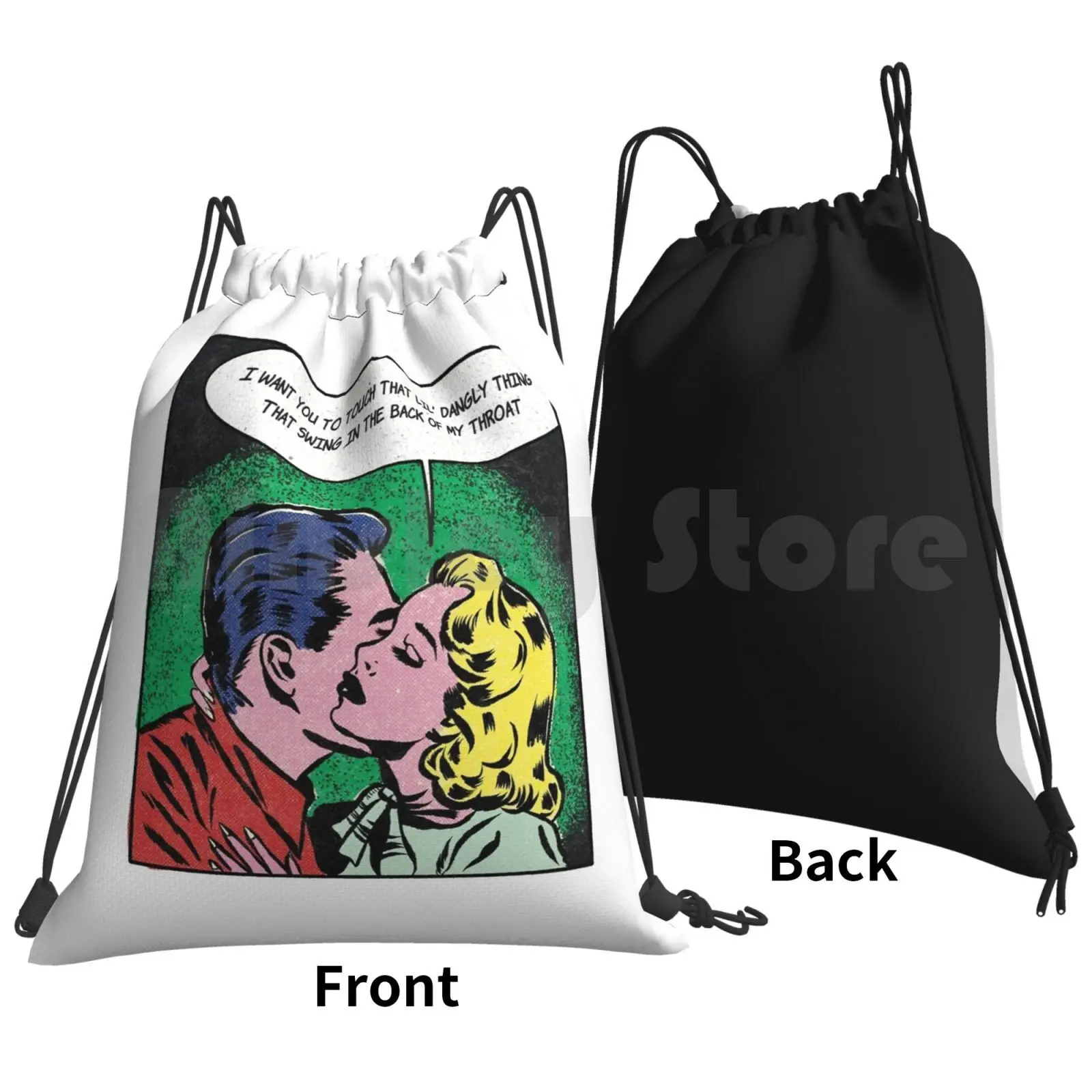 Lil Dangly Thing Wap Vintage Comic Classic Backpack Drawstring Bag Riding Climbing Gym Bag Vintage Comics Wap Wet