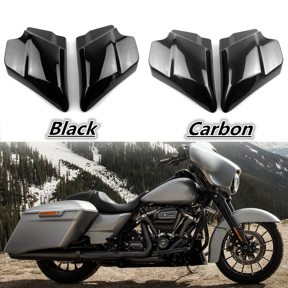 Carbon Black  ABS Left Right Side Cover Panels For Harley Touring Electra Street Glide 2009-2022