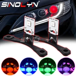 Car Styling LED Devil Eyes Demon Evil Eye DRL LED Module For Headlight Projector Lens Retrofit DIY Red Blue Yellow White 24V/12V
