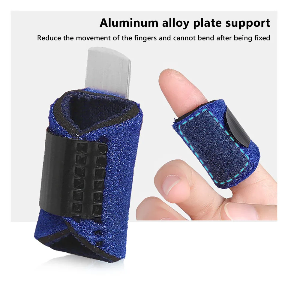 1PCS Adjustable Finger Splint Brace, Built-in Aluminum Alloy, Mallet Finger Brace for All Fingers Tendon Release & Pain Relief