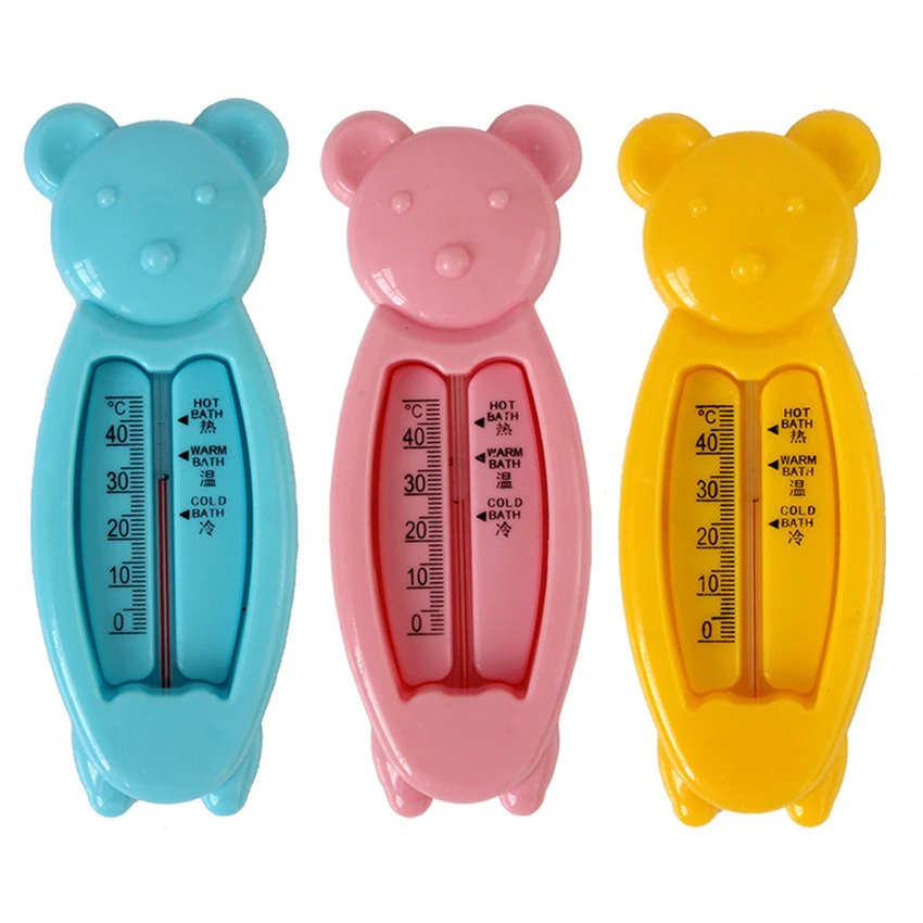 Cute Bear Baby Bath Thermometer Floating Bath Toy Bathtub and Swimming Pool Thermometer Temperature Thermometer for Infant Baby