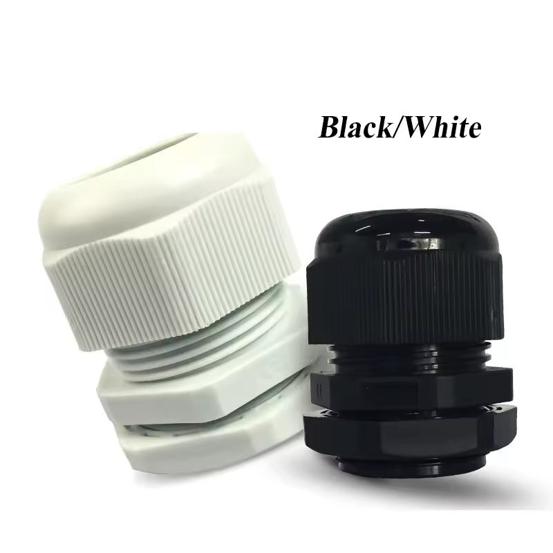 1/2/5/10pcs Waterproof Cable Gland Cable Entry IP68 PG7-PG36  White/Black Nylon Plastic Connector Joint - Image 4