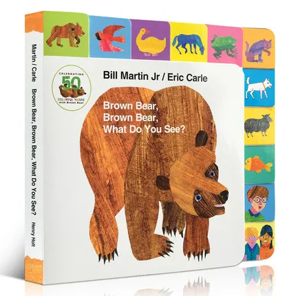 

Brown Bear, Brown Bear, What Do You See Eric Carle Original English Children's Books