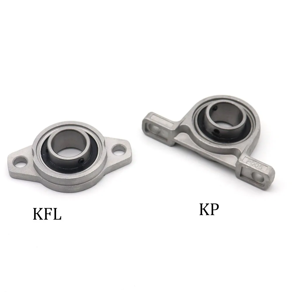 

4pcs Zinc Alloy Diameter 8mm to 30mm Bore Ball Bearing Pillow Block Mounted Support KFL08 KFL000 KFL001 KP08 KP000 KP001 KP002