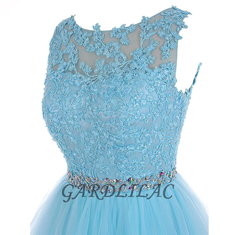 Gardlilac 2021 Prom Dresses Short for Women Homecoming Dress 2021 A Line Tulle Cocktail Gown