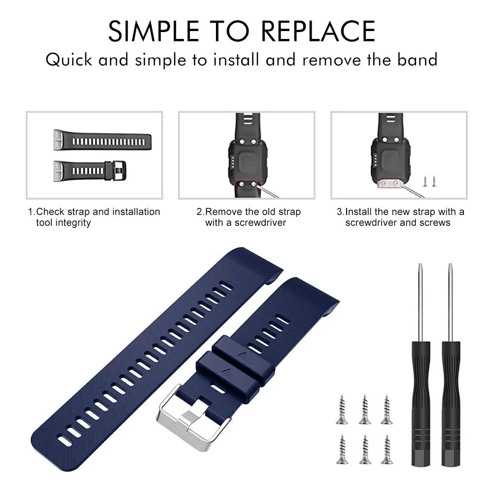 Colorful Silicone Strap For Garmin Forerunner 35 Replacement Watch band Wrist strap for Garmin Forerunner 30 wristband bracelet