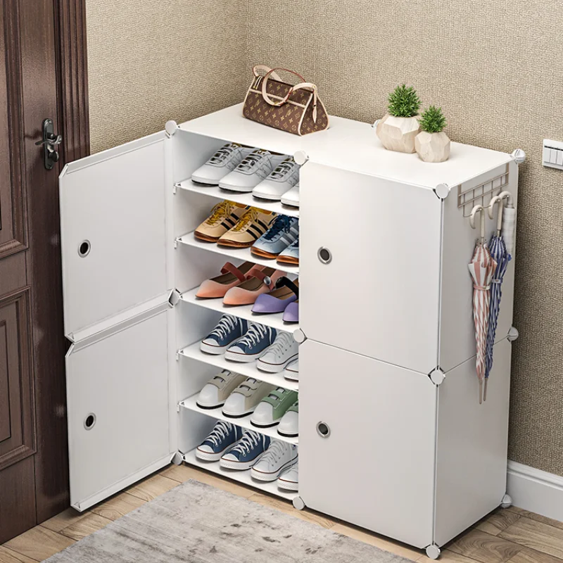 

Zapatero para dormitorio, puerta sencilla a prueba de polvo para interiores, hermoso alo, zapatos pequeños y estrechos