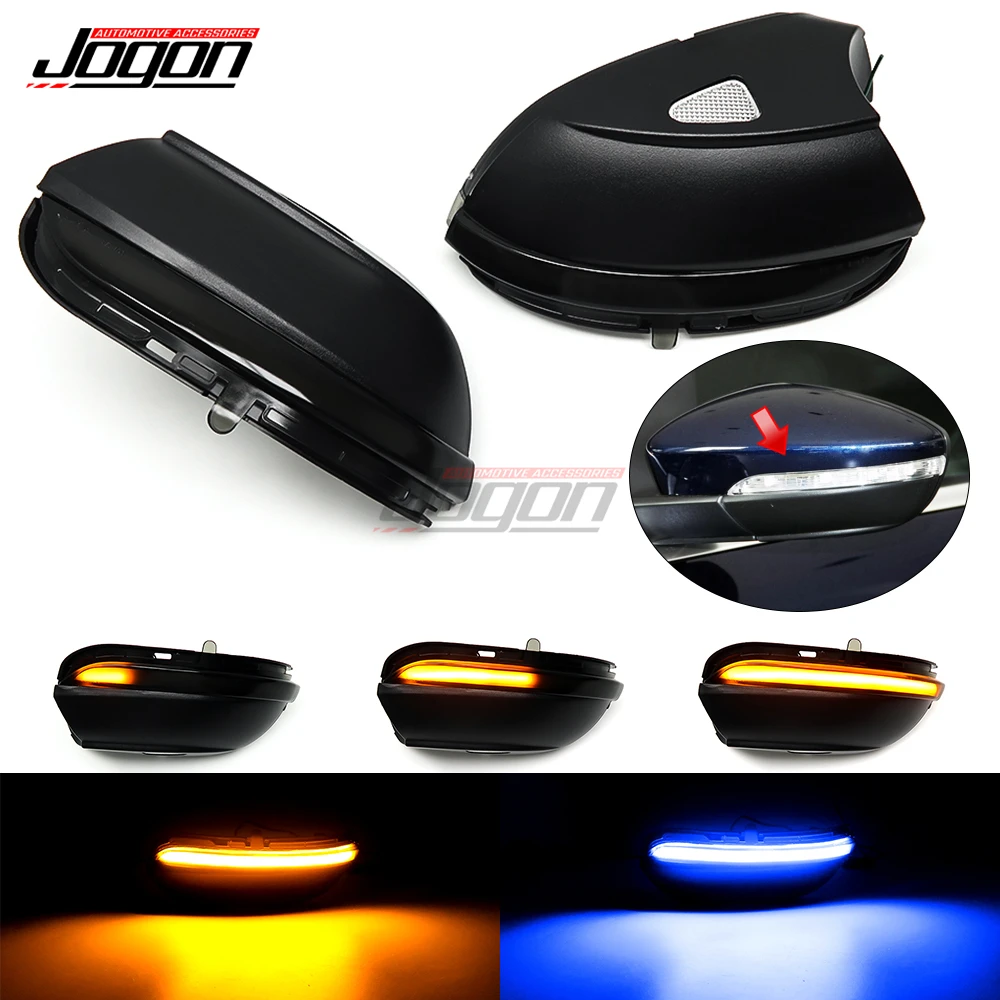 

For VW Passat B7 CC Scirocco Jetta MK6 EOS Beetle LED Dynamic Turn Signal Blinker Sequential Side Mirror Indicator Light