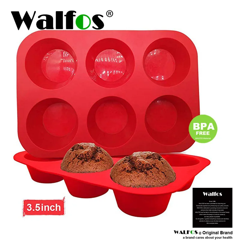 

WALFOS Silicone Cake Mold Non-Stick Cake Form For Muffin Cupcake Mold Baking Pan Soap Chocolate Bread Mold Cake Decorating Tools