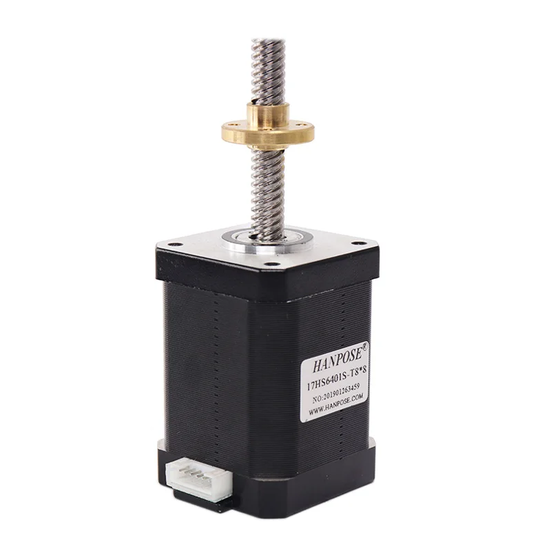 42 Schroefmotor L100-500mm 17HS6401S-FS-T8 spindel 2/4/8mm voor 3D printer nema17 Schroef stappenmotor - afbeelding 2