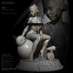 75mm 1/24 Resin model kits figure beauty colorless and self-assembled TD-2858