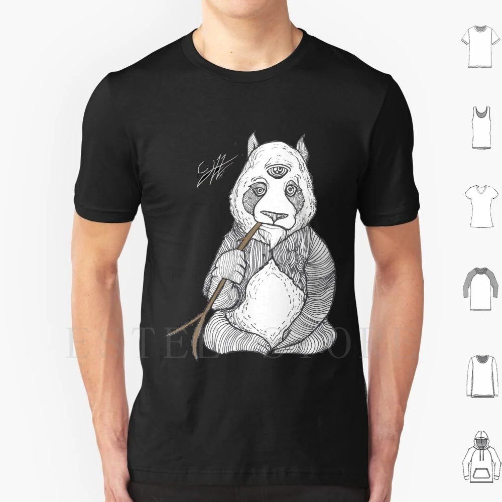 Zen Panda T Shirt Print Cotton Panda Zen Dropout