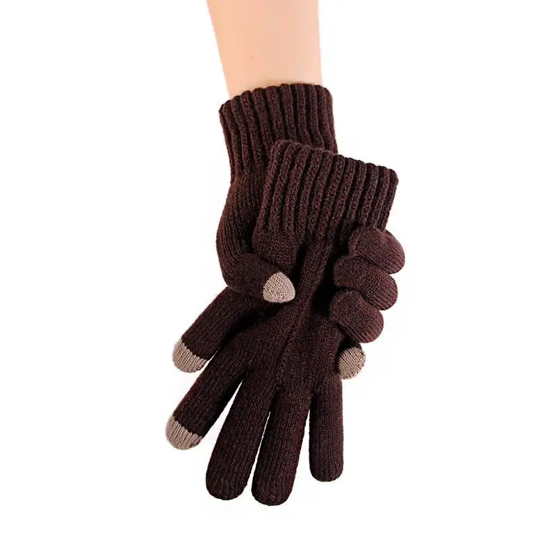 Gloves Winter Gloves for Men Thick and Warm Woolen Gloves Stylish and Individual Pattern Design Movement Cycling Gloves