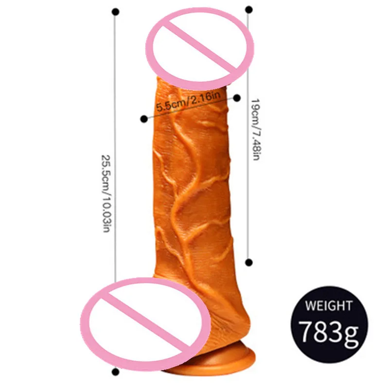 New Sex Shop Super Soft Realistic Penis Dildo Sexy Huge Dildo  Double-layer Silicone Suction Cup Dildos For Women Big Dick