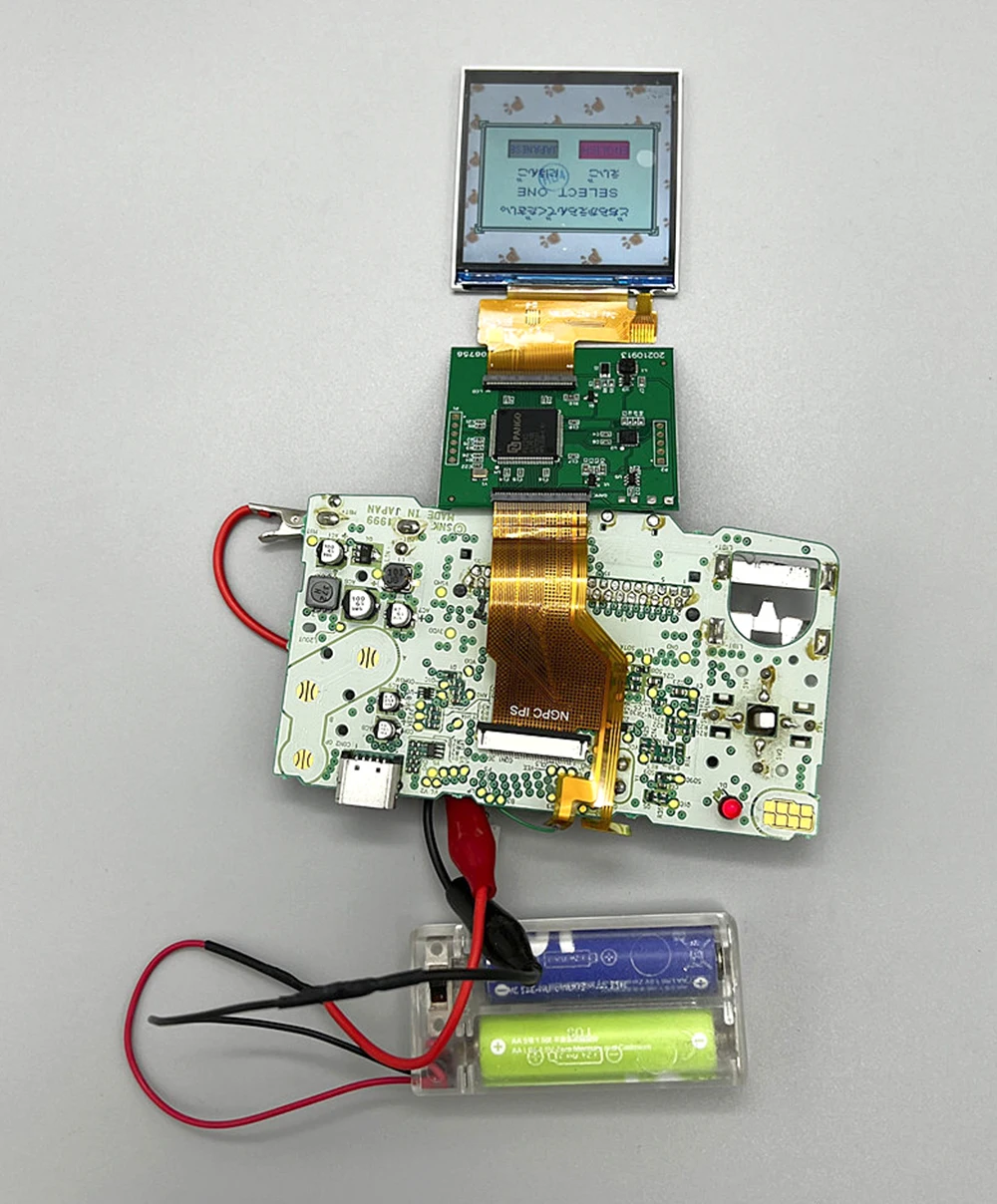 1 مجموعة 2.6 بوصة ل NGPC شاشة LCD عالية السطوع الخلفية شاشة LCD لوحدة التحكم في الألعاب ملونة الجيب NEOGEO