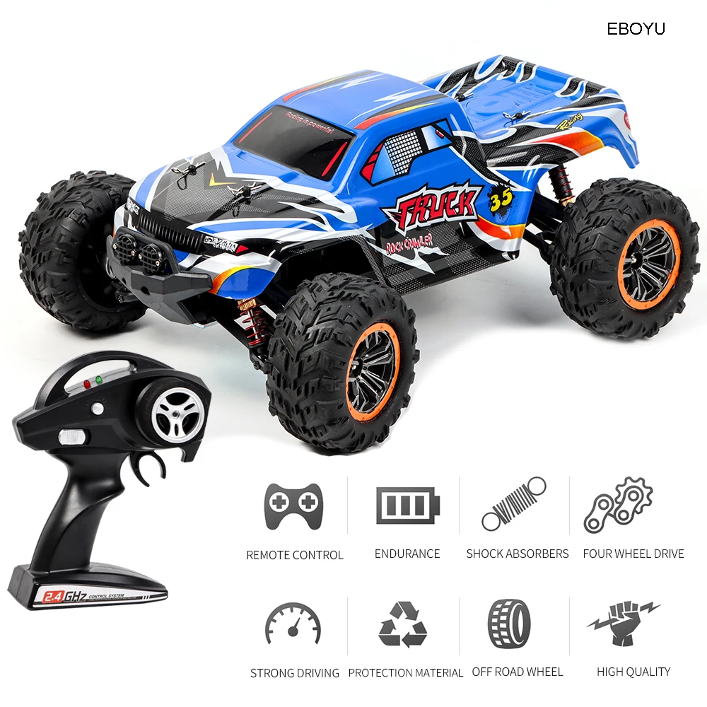 

EBOYU F20 RC Car 2.4G 4WD Climbing Car 1:12 High-Speed RC Racing Car High Speed Drift Anti Collision RC Off Road Cars Toy RTR