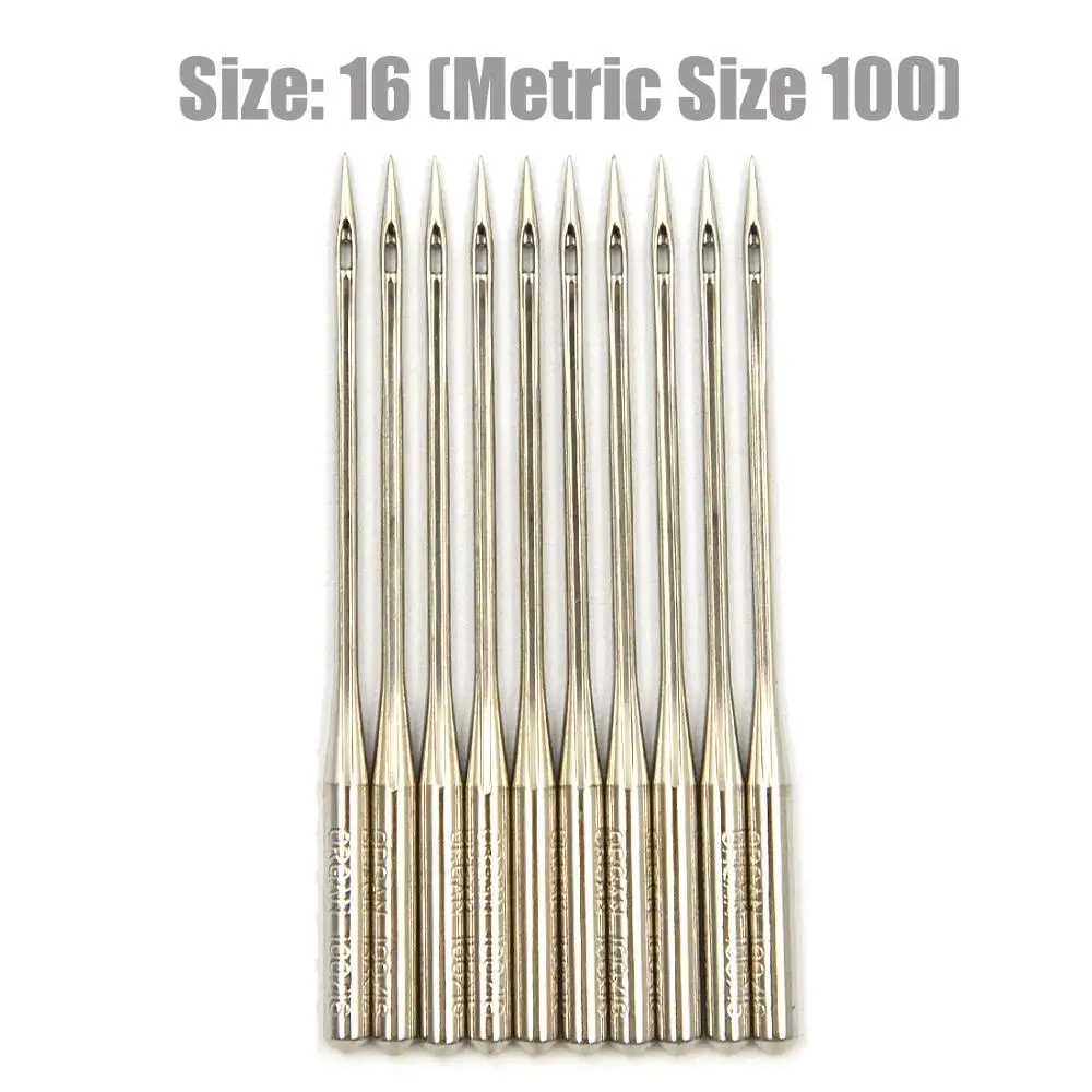 Assorted Replacement Home Sewing Machine Needles, Size 8-18