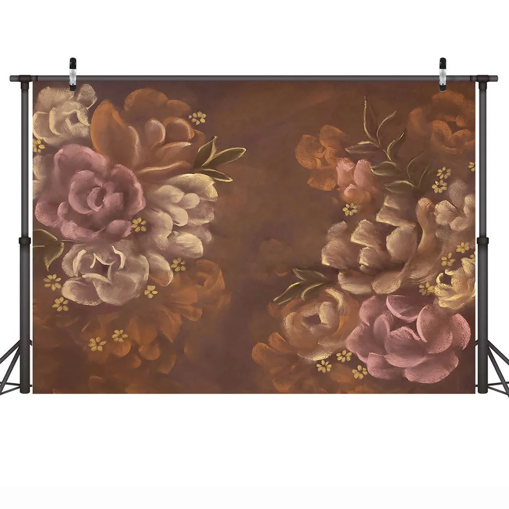 Newborn Floral Baby Portrait Photo Backdrop Photocall Flowers Texture Abstract Children Old Master Background Photography Props