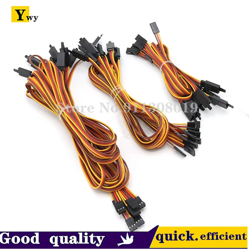 4PCS/6PCS/10Pcs 10CM/15CM/30CM/50CM/100CM/200CM Servo Extension Lead Wire Cable For RC Futaba JR Male to Female 30AWG