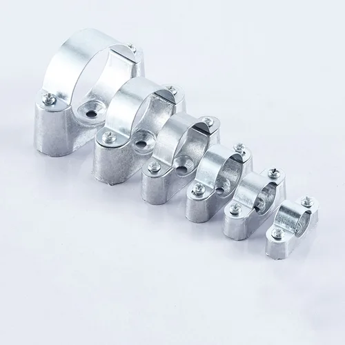 Imagen 2 del producto Abrazadera de tubo de aluminio montado en la pared, Kit de sujeción de hebilla de sillín con tornillos, 2 piezas, 16/20/25/32/38/50mm de diámetro