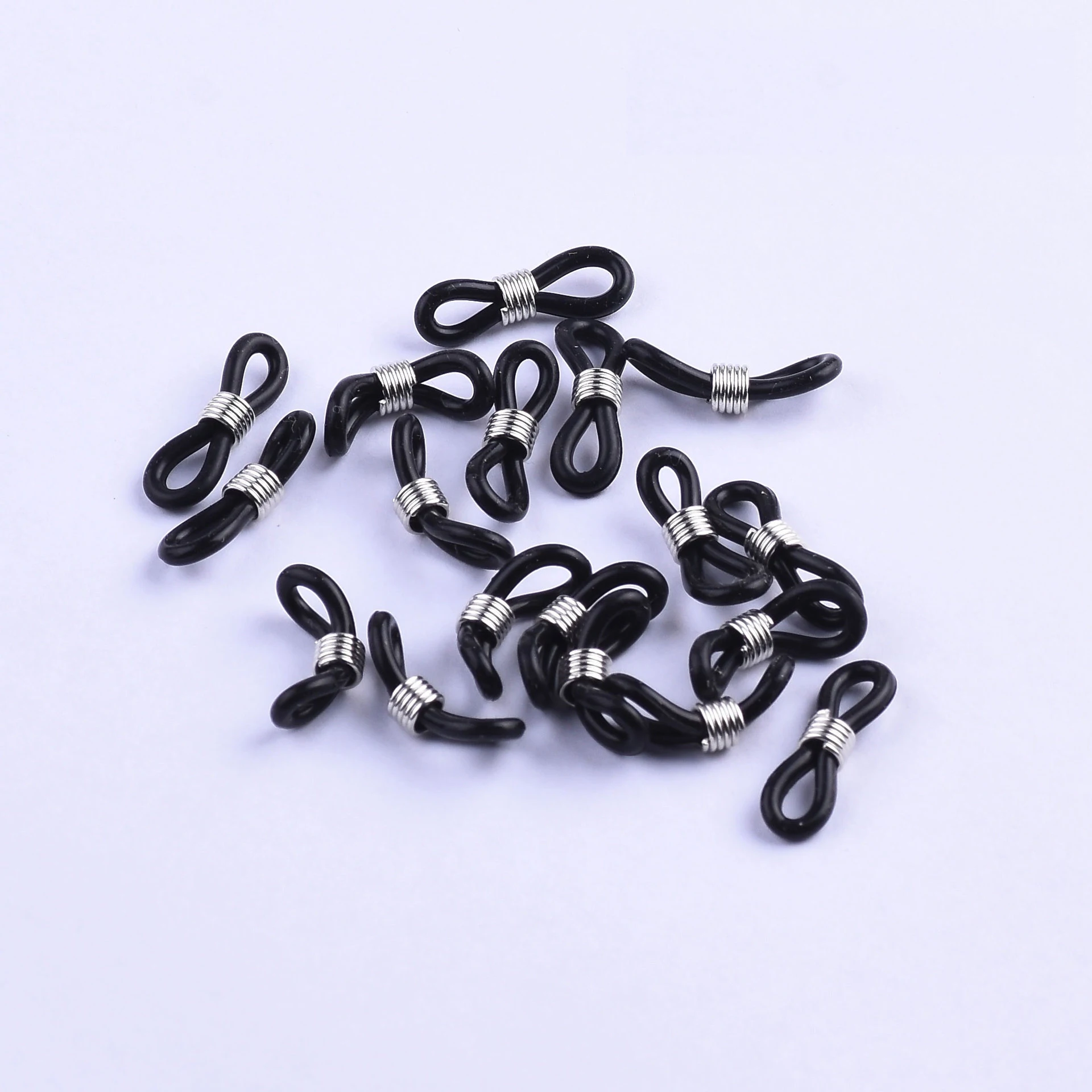 Wholesale Silicone Anti-skid Ring Ear Hook Eyeglasses Chain Retainer Ends Rope For Sunglasses Cord Holder Strap Loop Connector