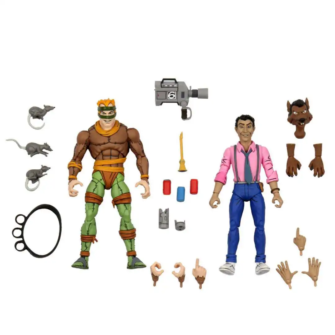 

NECA Shredder Turtle Krang Shredder Aninination Rat King And Vernon Fenwick Classic Movable Action Figure Toys