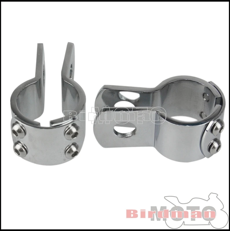 Universal Motorcycle 28mm 32mm 38mm Highway Engine Guard Foot Peg Footrests Mount Clamps For Harley Dyna Honda Cafe Racer Bobber