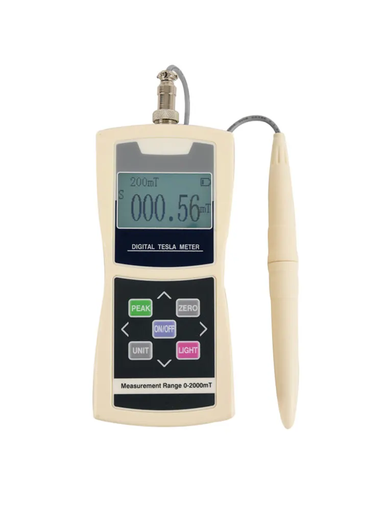 Digital Tesla Meter Magnetic Flux Meter Surface Magnetic Field Tester 5% Accuracy Handheld Permanent Magnet Gauss Meter