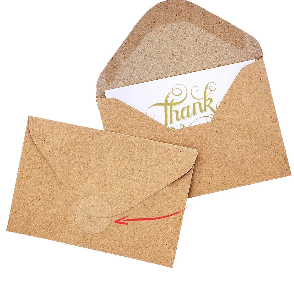 500 قطعة تسميات شفافة مستديرة الأعمال حزمة ختم تسميات ملصقات بولي كلوريد الفينيل لاصق ملصقات مقاومة للماء لفة لوازم مكتبية