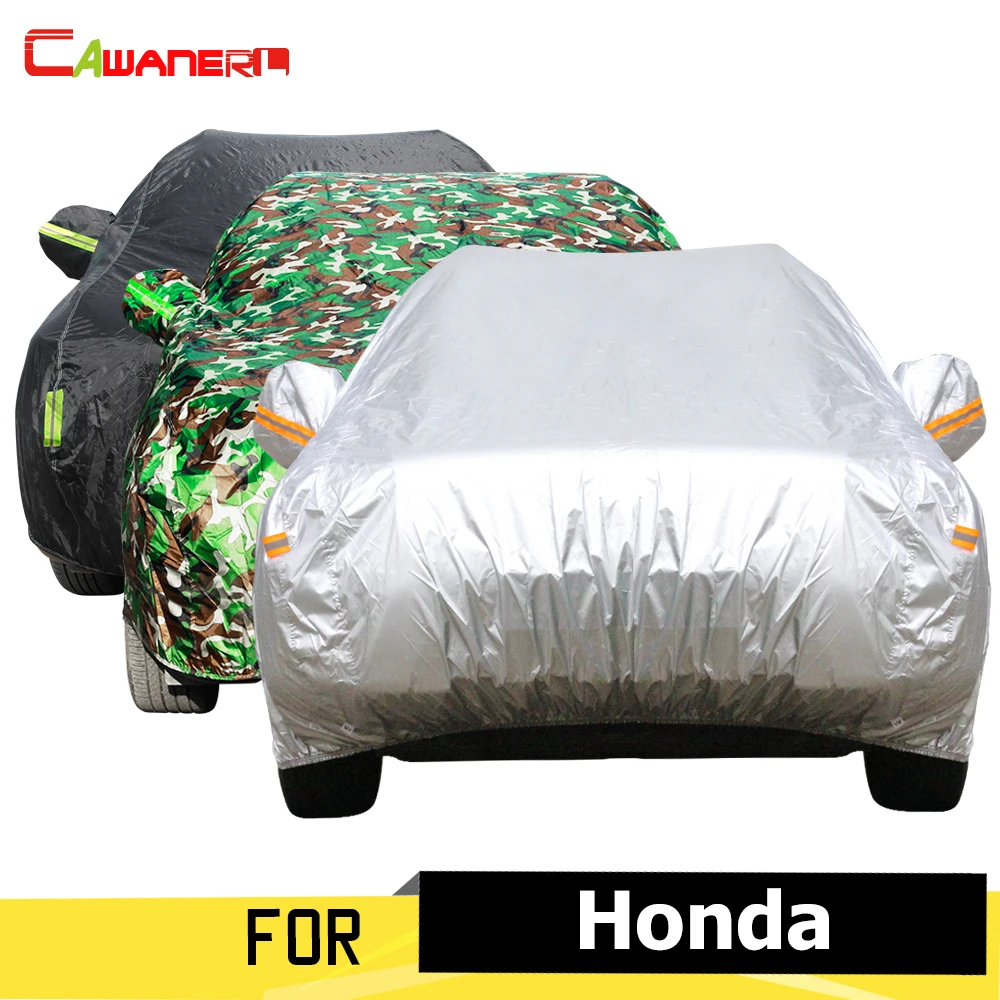 Cawanerl Car Cover Anti UV Sun Rain Snow Resistant Cover Suit For Honda Airwave Stream Insight CR-V City Elysion Ciimo Spirior