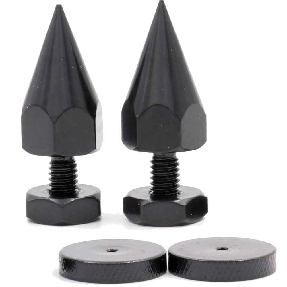 4PCS M8x40 M6x40 M10x40 Speaker Spike Amplifier Shockproof Isolation Stand Feet Cone Base Pads