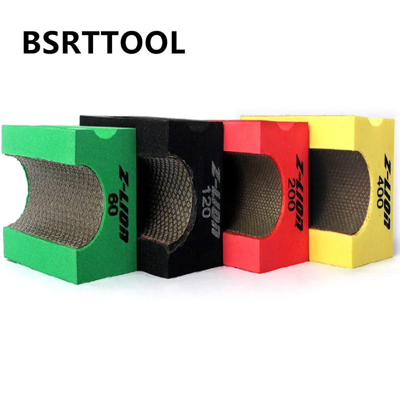 BSRTTOOL V30 90*55Mm Bantalan Pemoles Tangan Berlian Bantalan Pemoles Berlian untuk Alat Abrasif Ubin Lantai Keramik