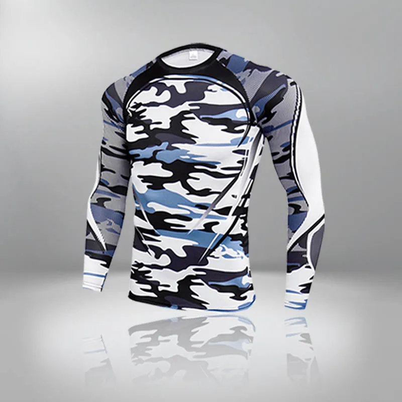 Quick Drying Ski Underwear Men\'s Tracksuit Thermal Sports Shirt Fitness Slim Men Compression Underwear First Layer Long