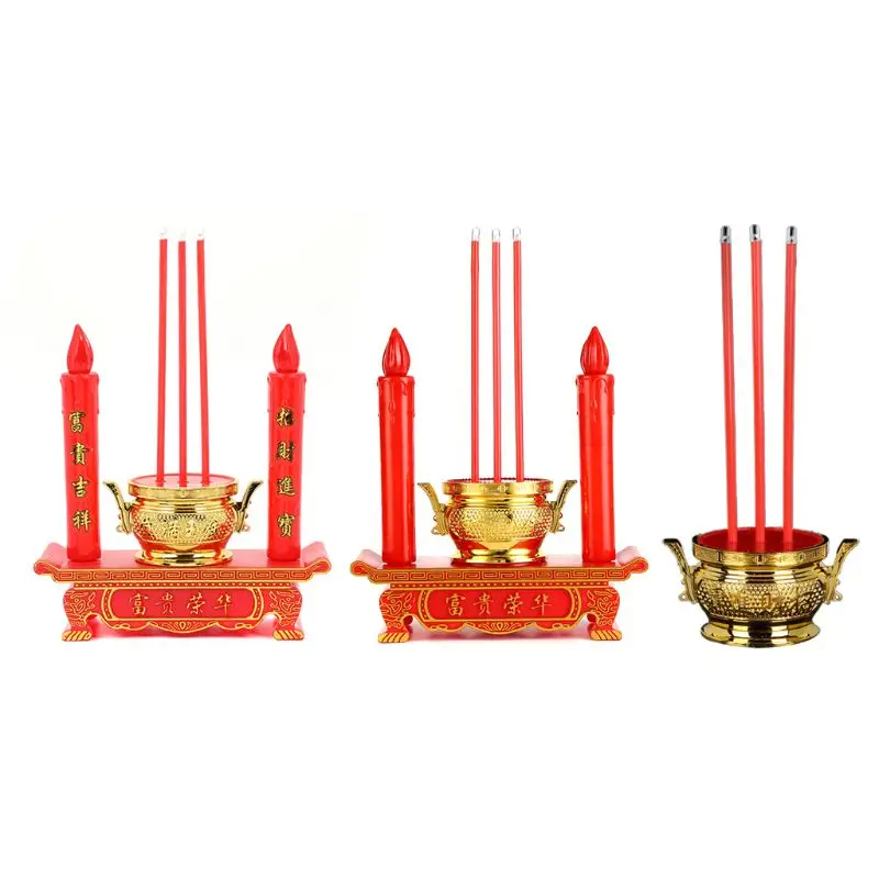 Electric LED Candle Lamp, Buddhist, Avalokitesvara, Buddha, Riches Honor, Chinese, Jubilant, New Year, Wedding