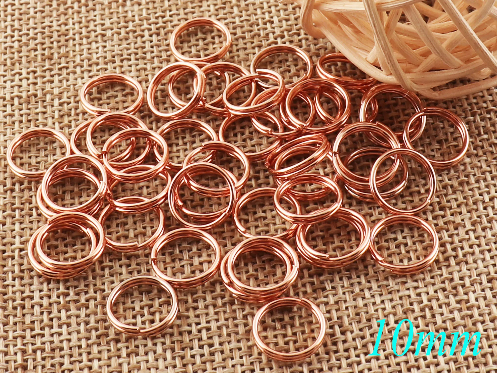 120pcs Rose Gold MINI Split Rings Key Ring,chain leather key ring,Key Rings key chain key ring,key chains key fob-10mm