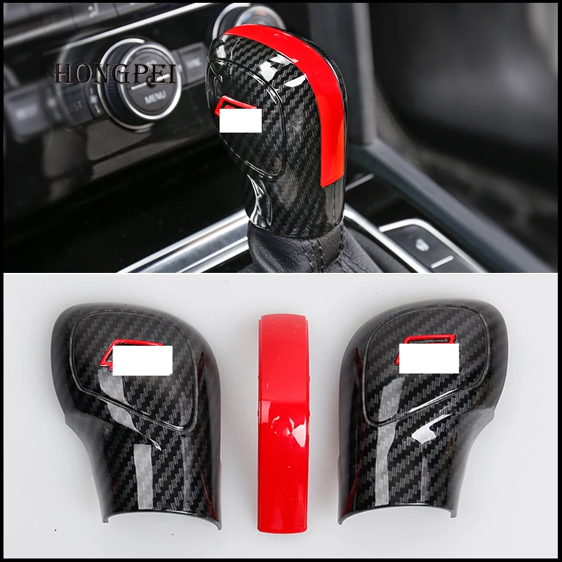 Car Styling Gear Shift Knob Cover Cap For VW Golf 6 7 7.5 GTI Passat B7 B8 CC R20 Jetta MK6 6 Tiguan MK2 AT Auto Accessories