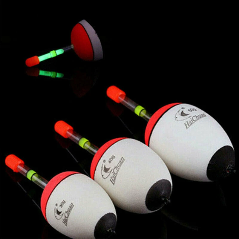 10-50g Fishing Float Luminous Foam EVA Soft Boya Night Fishing Light Stick Sea Fishing Long Throws Big Belly Floats Fishing Tool