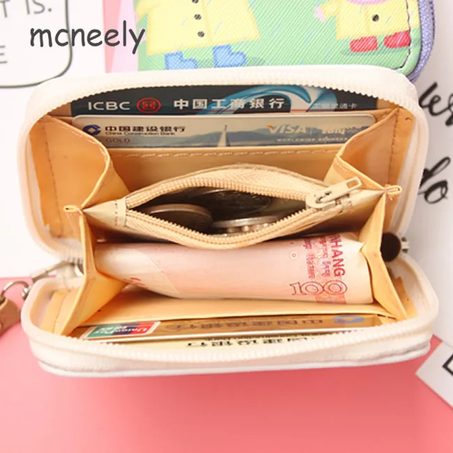 Cute Cat Dog Womens Mini Leather Wallet Coin Purses Ladies Wallets Money Bag Female Card Holder Cute Small Wallets Women Purse